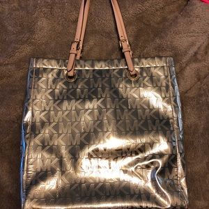 Large gold Michael Kors Tote
